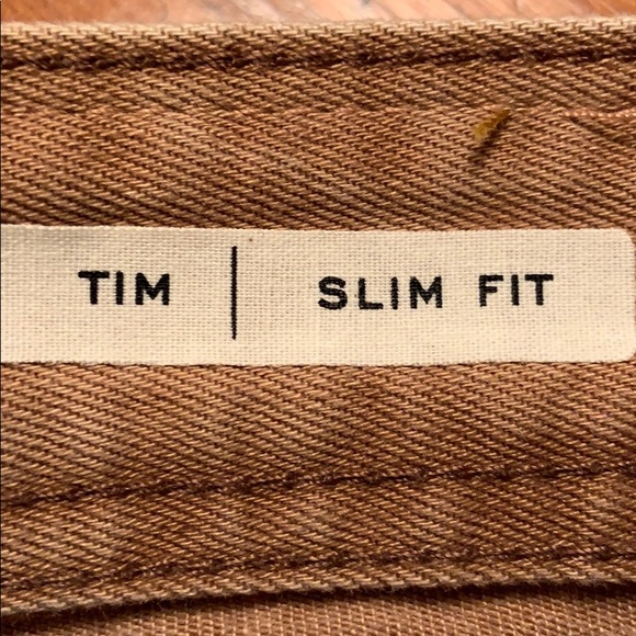 JACK & JONES  Tim Slim Fit 34/34 Tan Jeans (M-73) - Picture 7 of 8